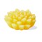 Blossom Flower Shaped Novelty Paraffin Wax Candle Yellow Burn Time 2.5 hours